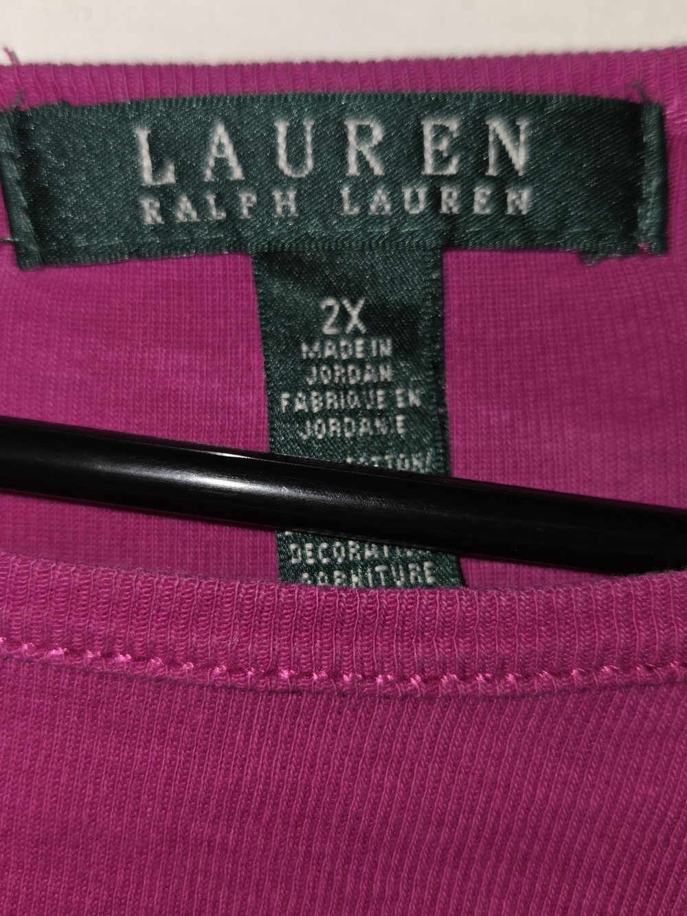 Lauren Ralph Lauren Long Sleeve Tee in Bright Pink